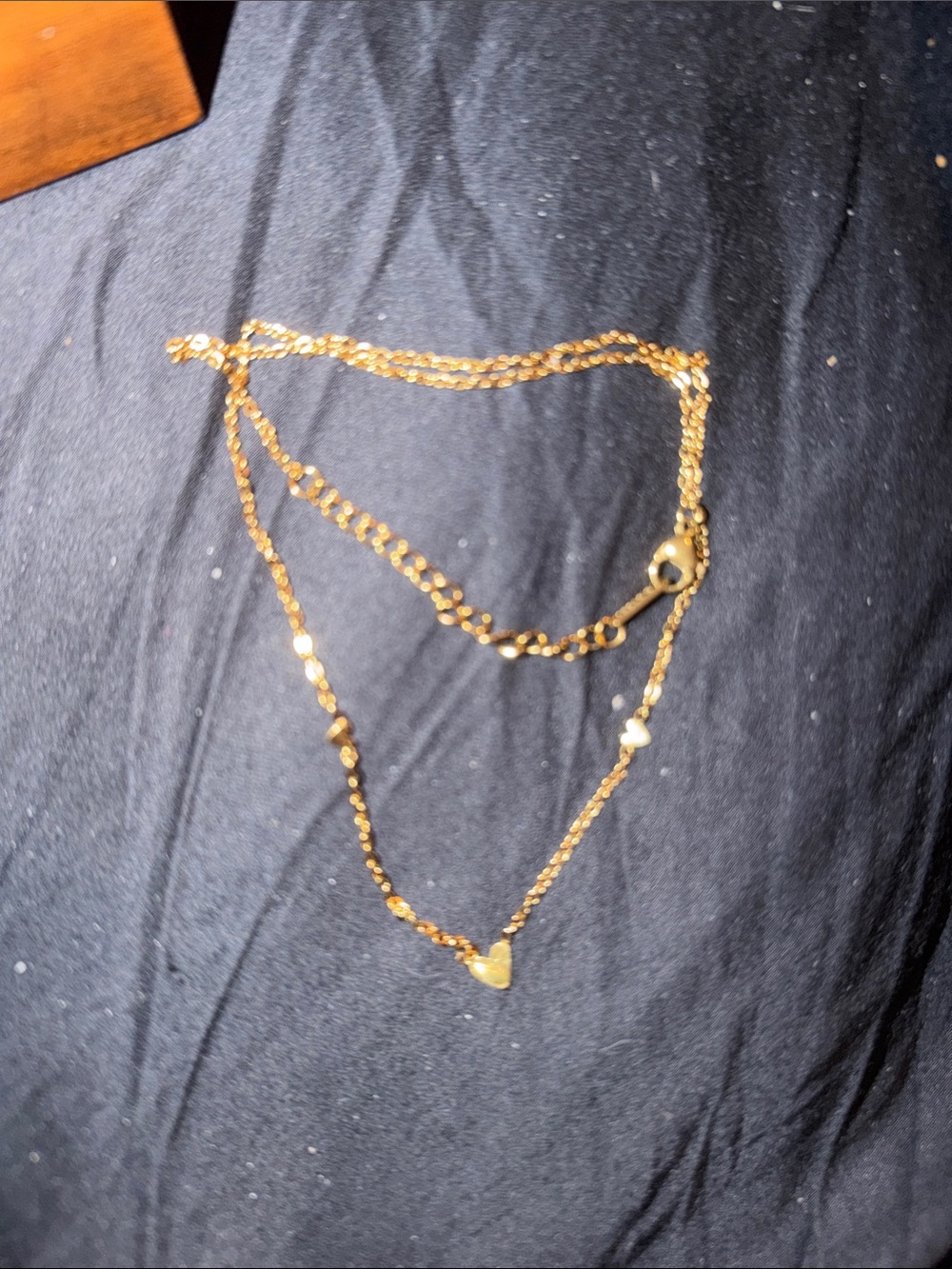 Gold Heart Layered Necklace - Women's Jewelry